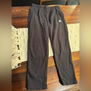 Nike Black Sweatpants with White Swoosh Tag